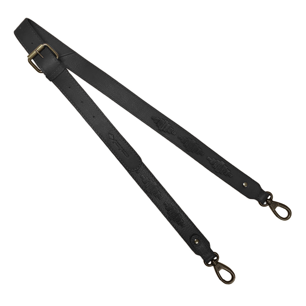 Black Leather Skinny Strap