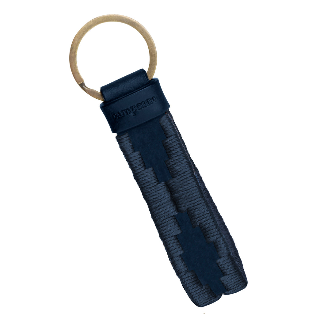 Charro Loop Keyring - Navy Leather