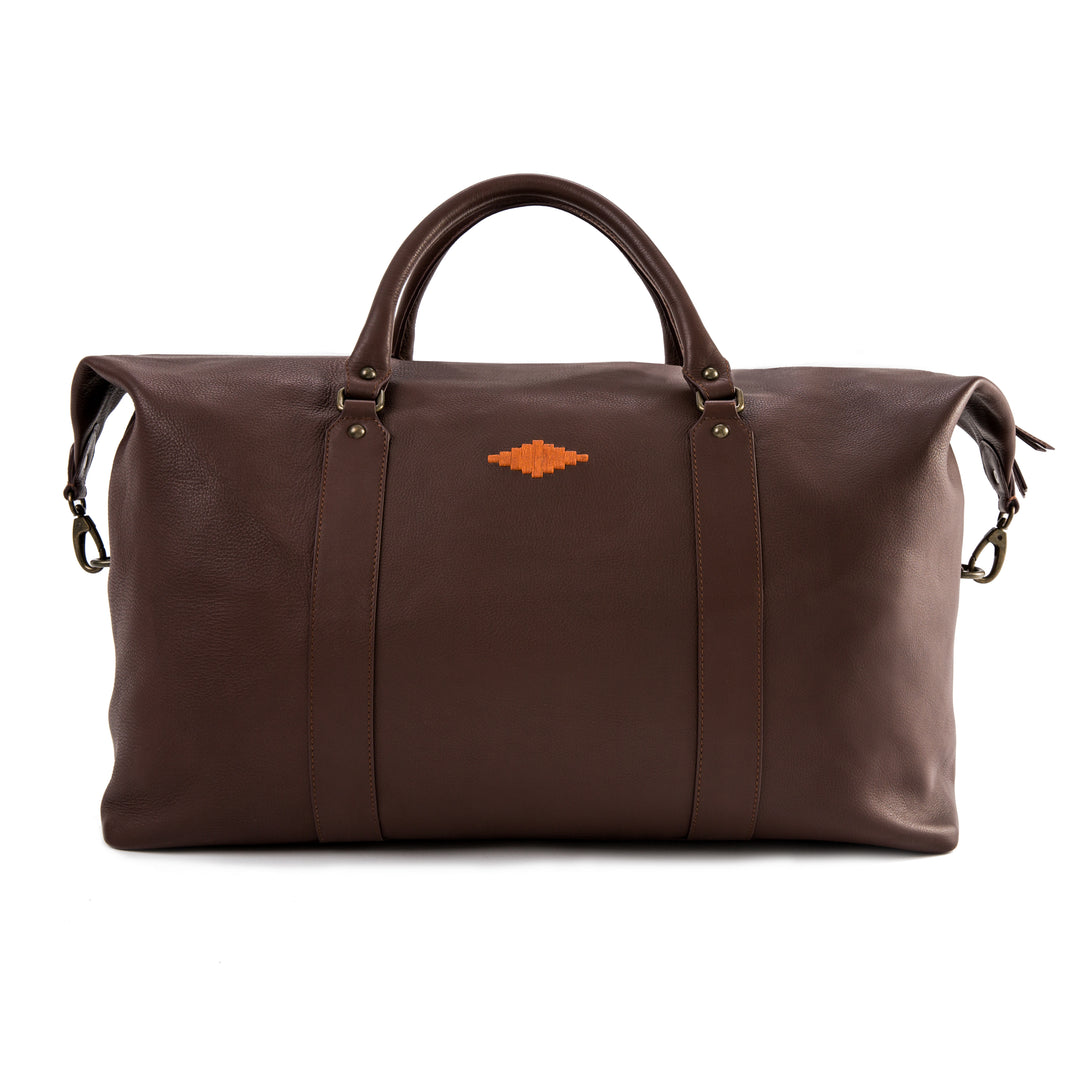 Caballero Large Travel Bag - Brown Leather