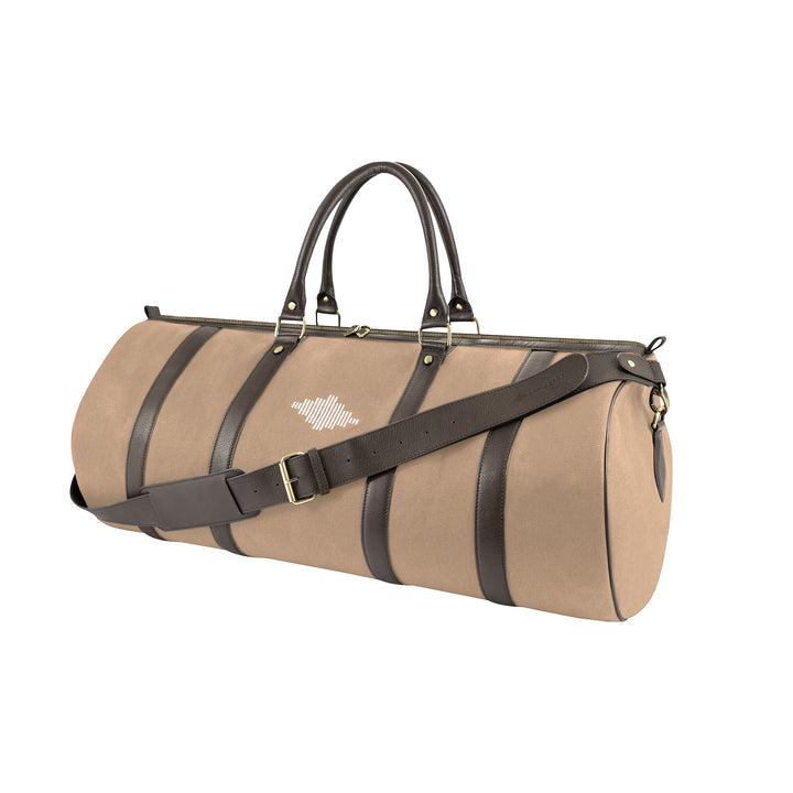 Equipo Bag - Brown Leather and Sand Canvas