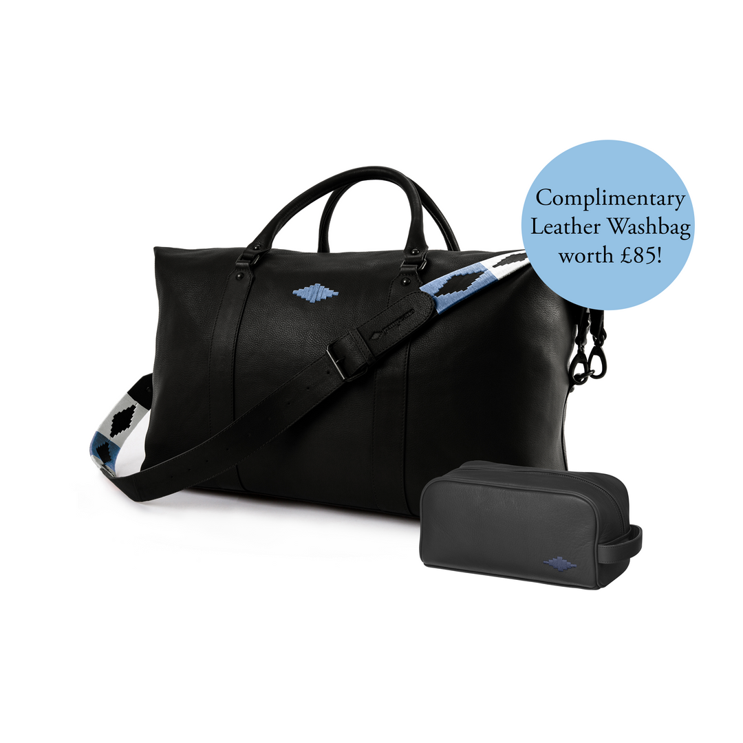 Choice of any Full Priced Caballero Leather Travel Bag with a Complimentary Leather Washbag