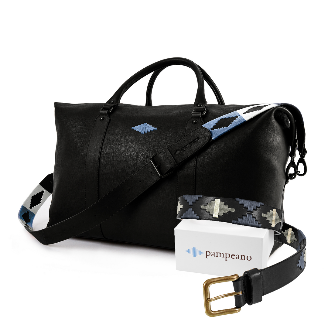 Choice of Any Leather pampeano Belt and Large Travel Bag - Gift Package