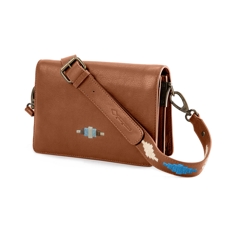 'Estilo' Crossbody Bag - Tan Leather