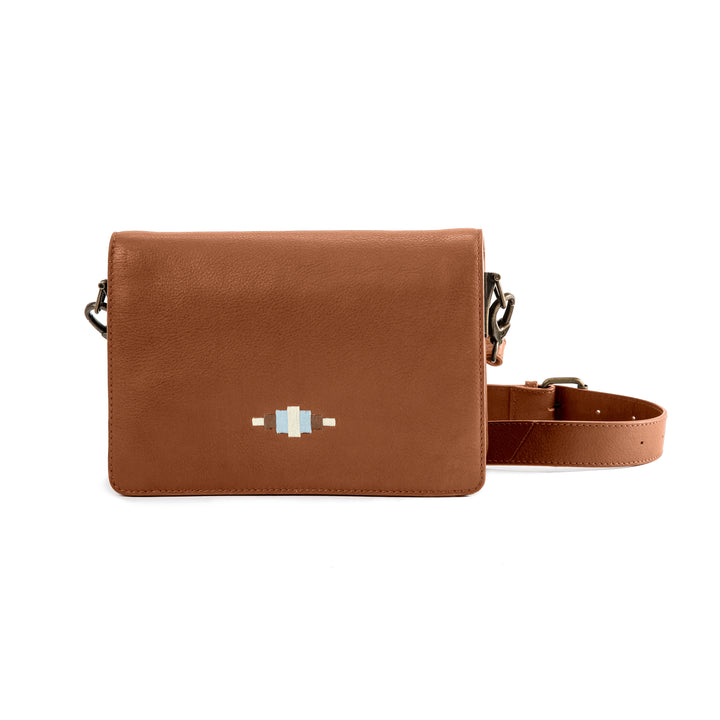 'Estilo' Crossbody Bag - Tan Leather