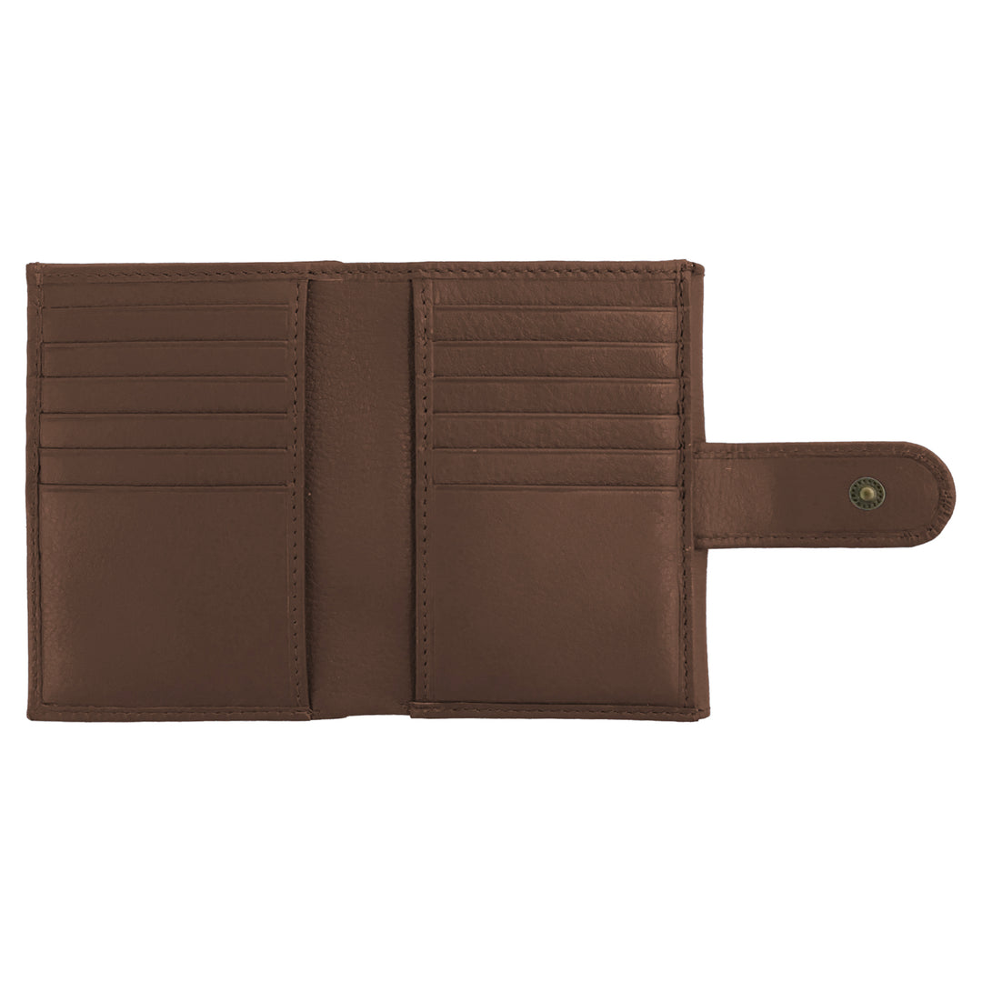 Bifold-Geldbörse „Exito“ – braunes Leder