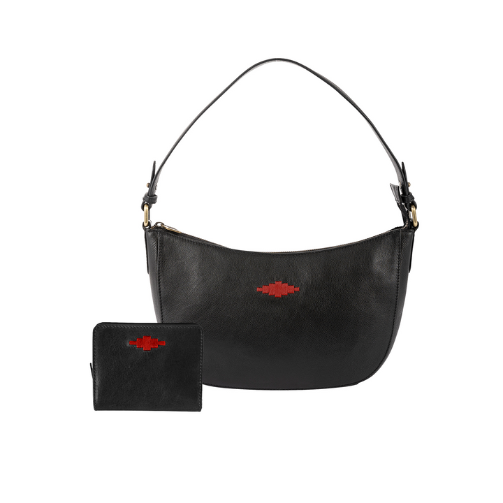 Joven Handbag with Complimentary Nena Purse - Black Leather