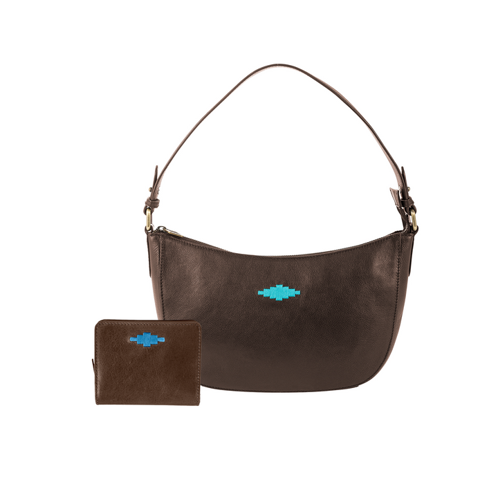 Joven Handbag with Complimentary Nena Purse - Brown Leather