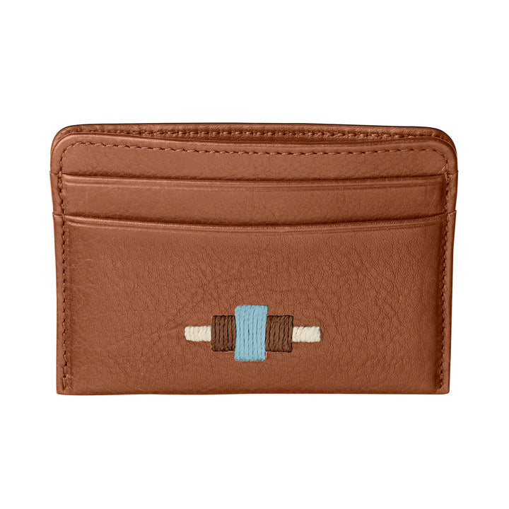 Rombo Card Slip - Tan Leather