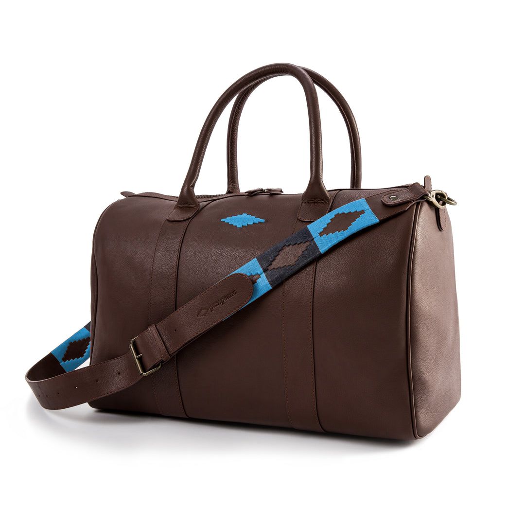 Varon small travel bag - brown leather