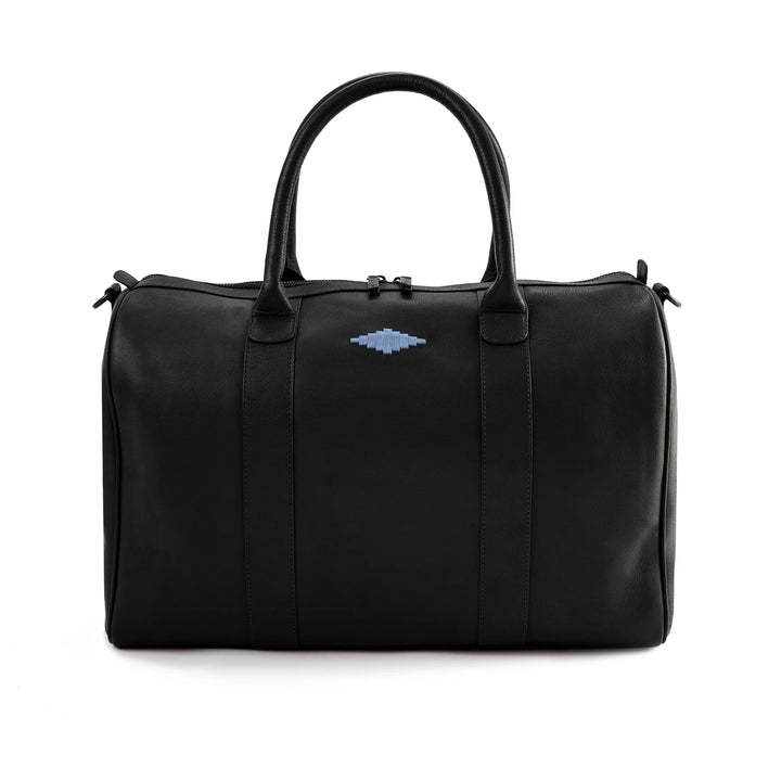 Varon Small Travel Bag - Black Leather