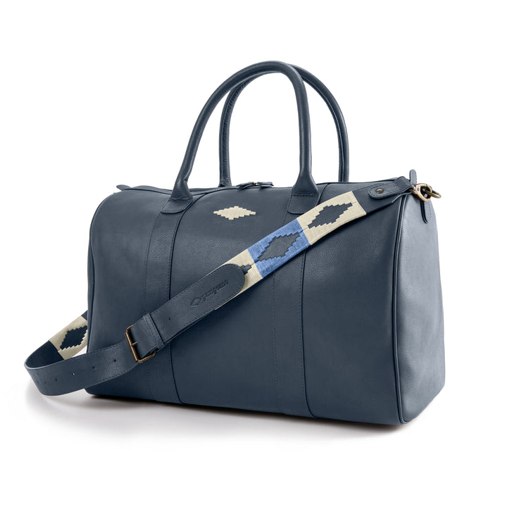 Varon Small Travel Bag - Navy Leather