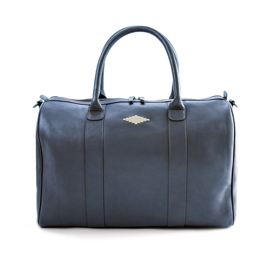 Varon Small Travel Bag - Navy Leather