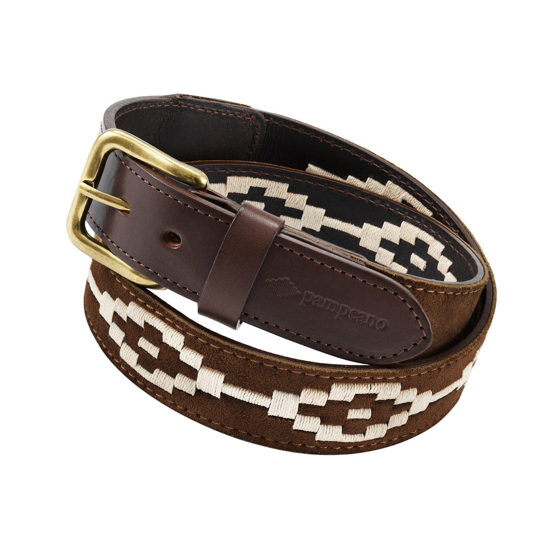 Children's pampeano Belt - Confianza Brown Suede