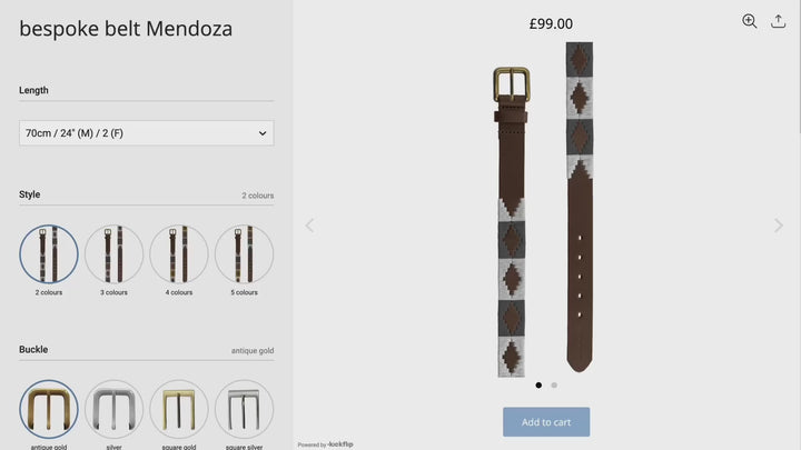 Design Your Own pampeano Belt Style - Mendoza