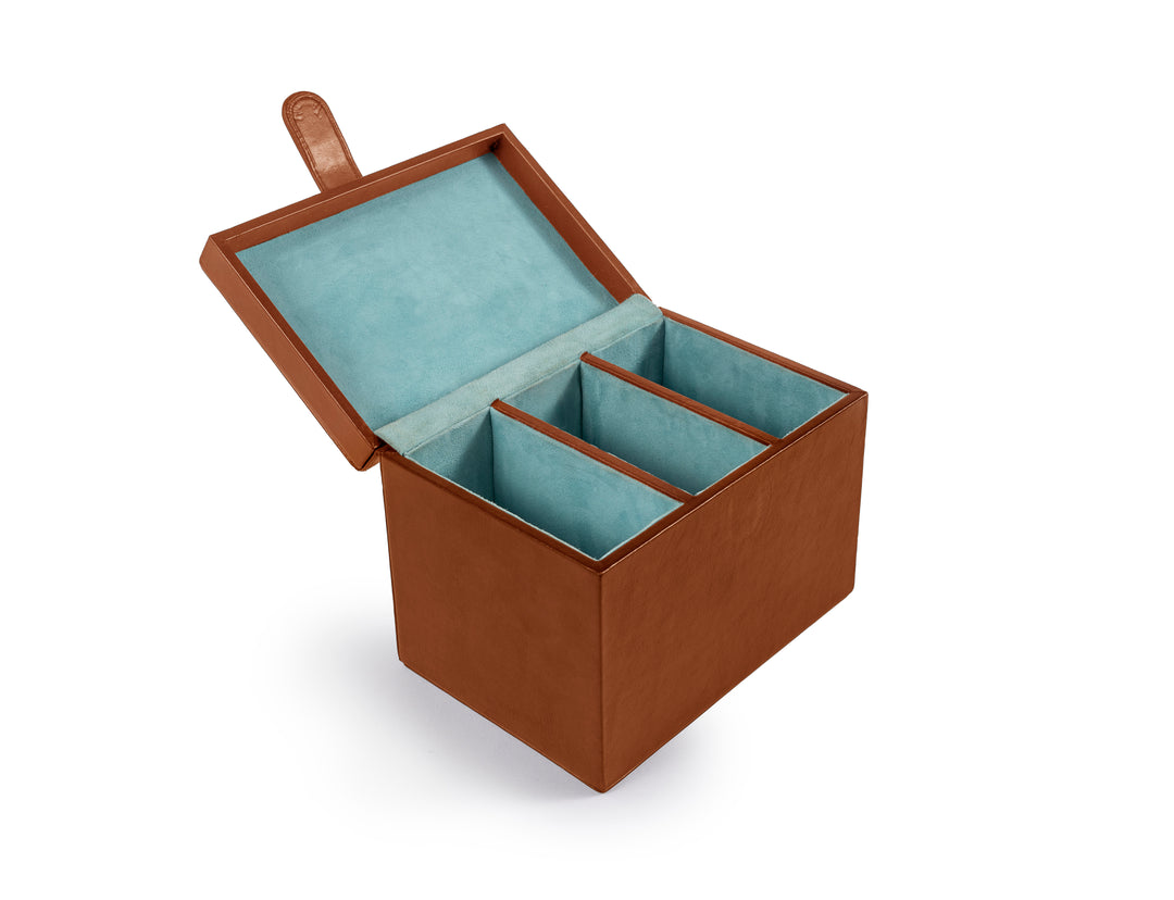 pampeano three belt box -  tan leather