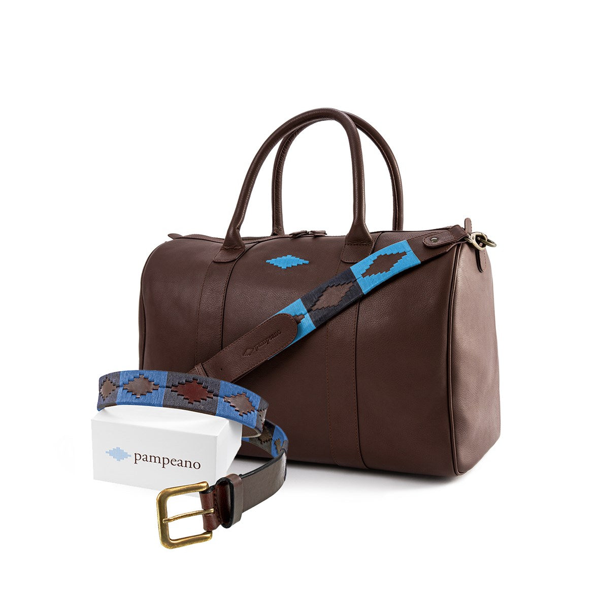 Choice of Any Leather pampeano Belt and Leather Travel Bag Gift Pack pampeano UK